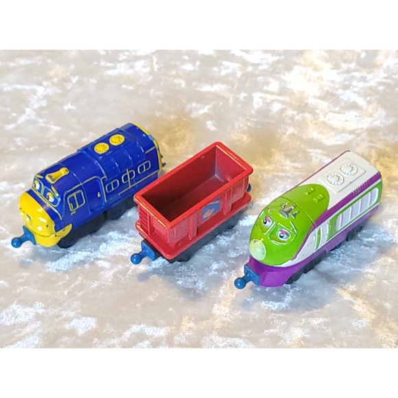 Chuggington Other - Chuggington Diecast Train Lot Brewster Koko Red Hopper Car  2010 learning curve
